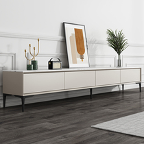 Rock board TV cabinet Italian minimalist modern simple small apartment living room paint surface household coffee table TV cabinet combination