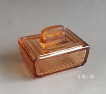 The Republic of China or the early liberation of the medieval vintage old Shanghai antique glass soap box glass glass soap box