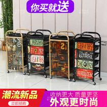 Retro hairdresser hair salon trolley Barrow car special beauty trolley barber shop ironing tool car