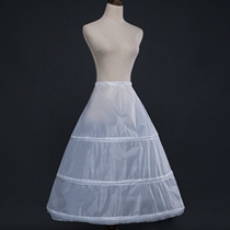 Wedding dress performance clothing accessories skirt brace with white lining 3-circle outer gauze Petticoat