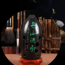 Xun ten-hole black pottery Xun Adult student Beginner Professional playing musical instrument lettering Houde Zaiwu Mountain Stream water Xun