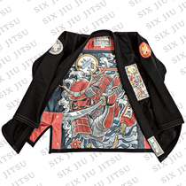 Ronin warrior Oni Bushi Bjj Gi Black black Brazilian flexo suit