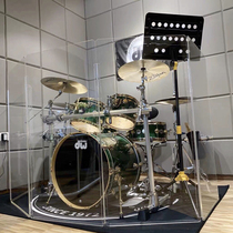 Drum set acrylic sound insulation screen wind drum shield drum room partition transparent sound-absorbing wall panel folding cover