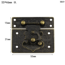 Iron 55 * 46MM packing box accessories tin square buckle classical box buckle retro box buckle gift box buckle wine box buckle buckle buckle