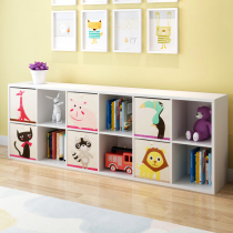 Childrens lattice cabinet Kindergarten free combination toy storage cabinet Multi-function locker Simple floor-to-ceiling bookcase