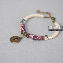  Christian Ceramic bracelet Youth Fellowship Bracelet Hand-woven gospel small gift Gift Cross