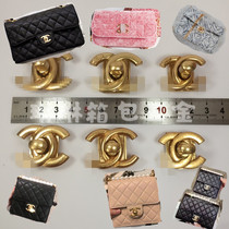 Double C Lock high-end atmosphere diy luggage related accessories Xiangjia lock woven bag hardware lock Pearl Chain