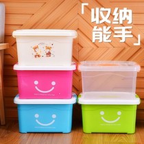 Plastic dormitory book storage large storage box student pulley classroom box book box