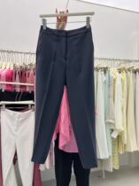 THE SHOW springtime 100 lap high waist casual 90% Western pants female Han version of slim fit slim straight tube PIPE PANTS 6153