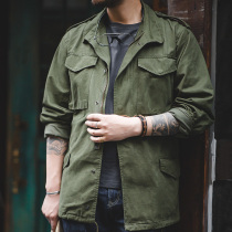 Madden Frock American Retro World War II Army Green M65 Field Jacket Trench Army Edition Rush Coat Coat Men
