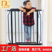 Stairway childrens safety door bar-free kitchen indoor guardrail fence anti-baby isolation door protective fence