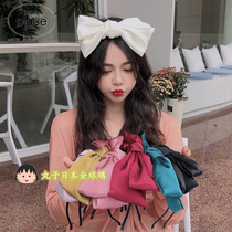 Japanese big bow hair hoop fairy headband Mori hair card Net red super fairy hair bundle back hanging headgear