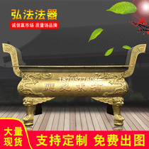 Large incense burner temple for Buddha casting pig iron Temple rectangular super large open-air ancestral hall outdoor Taoist Ancestral Temple