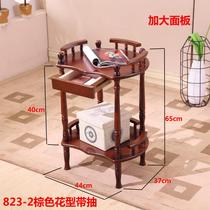 Coffee table mahjong machine mahjong table next to the corner of the thick smoke tank chess room teahouse special supporting wooden tea rack