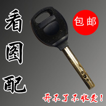 With key Bao Dean Wang Li security door photo with key c-level lock magnetic car door room key