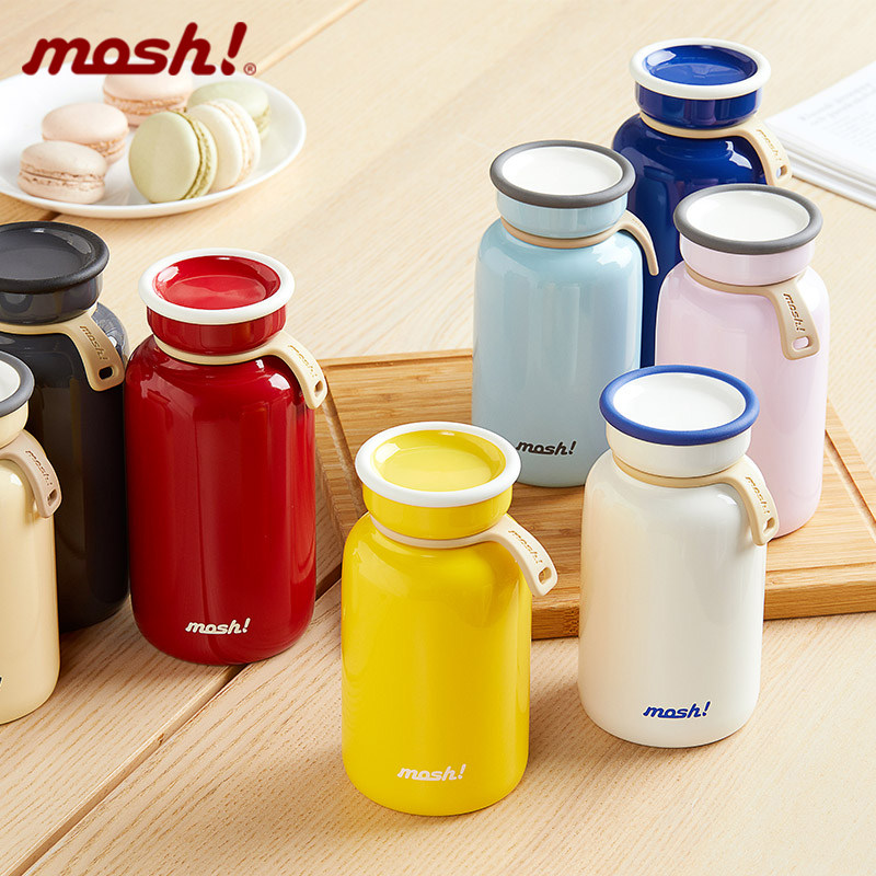 mosh insulation cup Japanese ladies mini portable water cup childrens students cute simple large-capacity mens tea cup