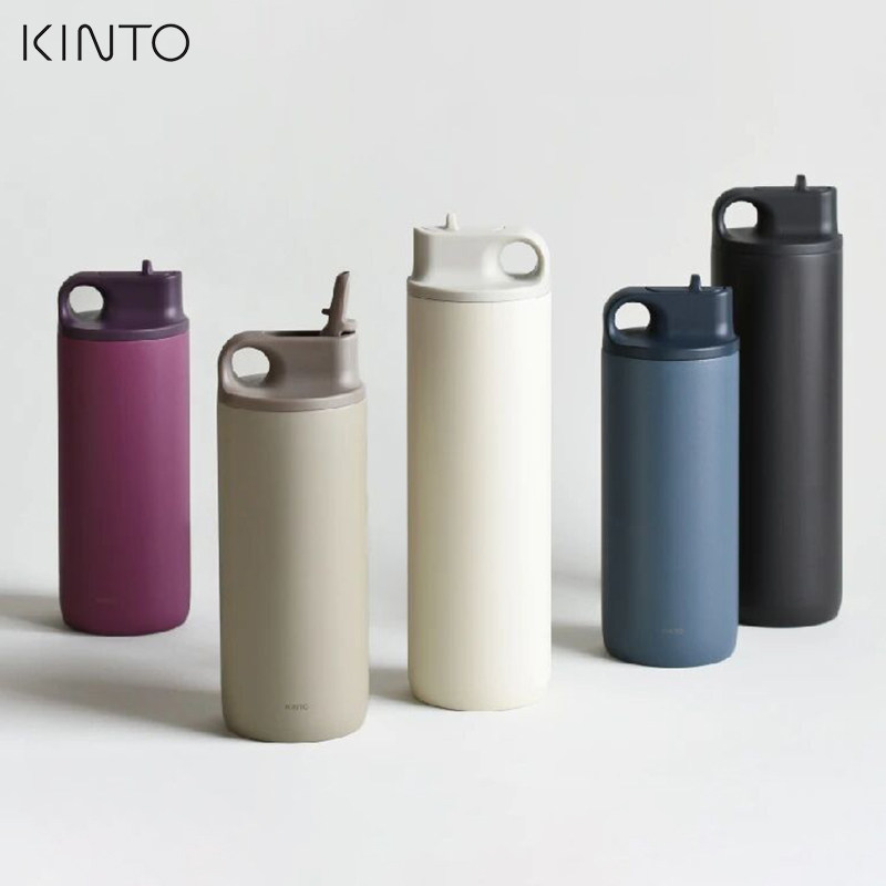 Japan KINTO ACTIVE travel insulation cup womens portable stainless steel high-capacity nozzle-type sports water cup
