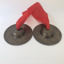 15 cm pure handmade bronze Xiaojing cymbal Army cymbal water cymbal hinge Amphibious Road Field Pure Bronze Louder Cymbal
