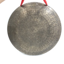 30~40~50 cm hook edge gong Bronze crimping gong Sichuan gong Big gong Pure hand-cast old gong ringing copper gong