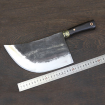 Longquan Rilong traditional hand-forged old-fashioned bone-cutting knife home chopping Chinese iron kitchen knife chopping bone knife