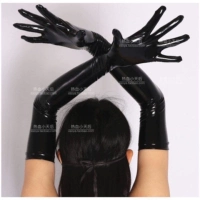 Эластичные универсальные ретро полиуретановые длинные перчатки, 2 карат, в стиле панк
