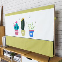 LCD TV hood cover cloth dust cover cover hanging 55 inch 65 desktop curved TV fabric TV cover