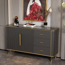 Light luxury porch cabinet simple partition locker minimalist marble sideboard modern shoe cabinet against wall household
