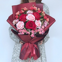 Fake rose simulation bouquet Awards Annual Meeting hand flower graduation car photo props Mothers Day birthday woman