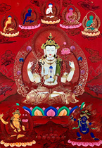  Four-armed Guanyin burning practice(100000 times)Muqing Temple chanting