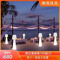 Creative outdoor Net red floor lamp waterproof hotel courtyard outdoor landscape lamp column activity festival shopping mall decoration lamp