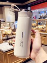 Japan ZD simple men and women stainless steel thermos office small fresh portable water cup Student cup