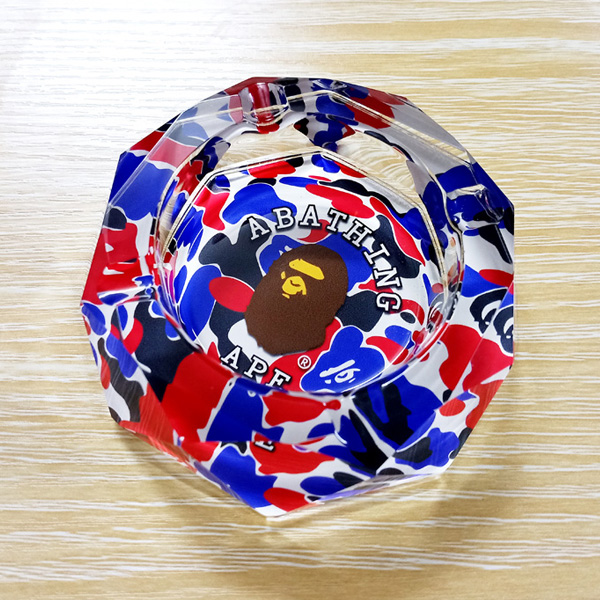 Trend ape man doesnt die color shark head skull classic trend camouflage green ashtray smoke tide people match