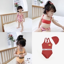 ins explosion-proof baby baby girl split bow one-piece swimsuit hot spring vacation swimsuit bikini