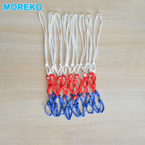 White basketball net bold standard 12 net hook nylon basketball frame net durable red and white blue ring net