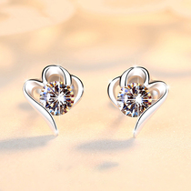Lao Feng Xianghe PT950 platinum stud earrings femininity 2021 new fashion small earrings earrings Valentines Day gift