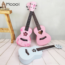 Veneer cherry veneer ukulele female beginner girl cute 23 inch childrens small guitar ukulele
