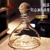 Light luxury iceberg lead-free crystal glass decanter Red wine fast wine wine separator High-end wine red wine glass