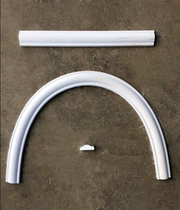 White pvc curved soft lines TV background wall border decorative strip plaster waterproof ceiling beauty edge Pu line