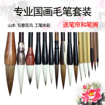 Chinese painting brush set landscape painting freehand flowers and birds meticulous painting professional students beginner tool Wolf White Cloud fighting pen