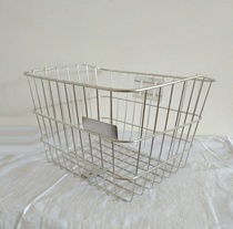 Export Japanese bicycles with large bold stainless steel baskets thick square baskets free bracket mounting pieces