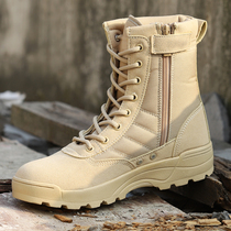 Spring Autumn Combat Boots Men Land War Boots Mountaineering Shoes Boots Breathable Wear and abrasion super light Tactical shoe Army fans anti-slip field boots female