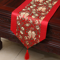 Yi Bixu Chinese Pastoral Table Flag Tablecloth Tea Table Cloth Bed Flag Cabinet Table Mat Long Table Cloth European Fabric Customization