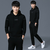 Jordan Neau New Sportswear Suit Mens Spring Autumn Tandem Hat Casual Mens Clothing 361 Winter Pure Cotton Sweater Three Sets