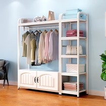 Lifting railway cloak with cabinet cabinet with cabinet cabinet household bedroom hanger rack door simple wardrobe
