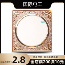 (open single control) Type 86 European-style concealed panel single open 1 open one single joint electric light switch socket wall