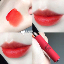 New Korean 3ce velvet matte lip glaze women taupe brick red rumor lipstick matte plum color