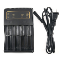 Four United 18650 Lithium Battery Flat Head Charger 3 7v 4 2