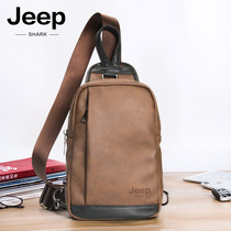jeep giep multifunction chest bag mens single shoulder bag small backpack left and right inclined satchel bag mens bag bags chest front satchel