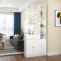  Home entry door entrance cabinet Partition screen hollow living room decoration wine cabinet Simple modern shoe cabinet storage room hall cabinet