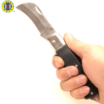 Taiwan Sima tools imported ebony wood electrical knife electrical knife wire stripping knife cutting edge straight blade